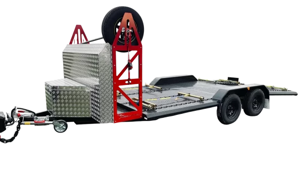 CR4 2.8 tonne race car trailer by Aussie Custom Trailers